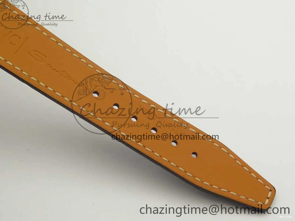 MIROTIME 1224 Fashionable Portofino IW458101 Diamond Bezel SS MK 1:1 Best Edition Blue Dial On Blue Leather Strap MIYOTA 7169